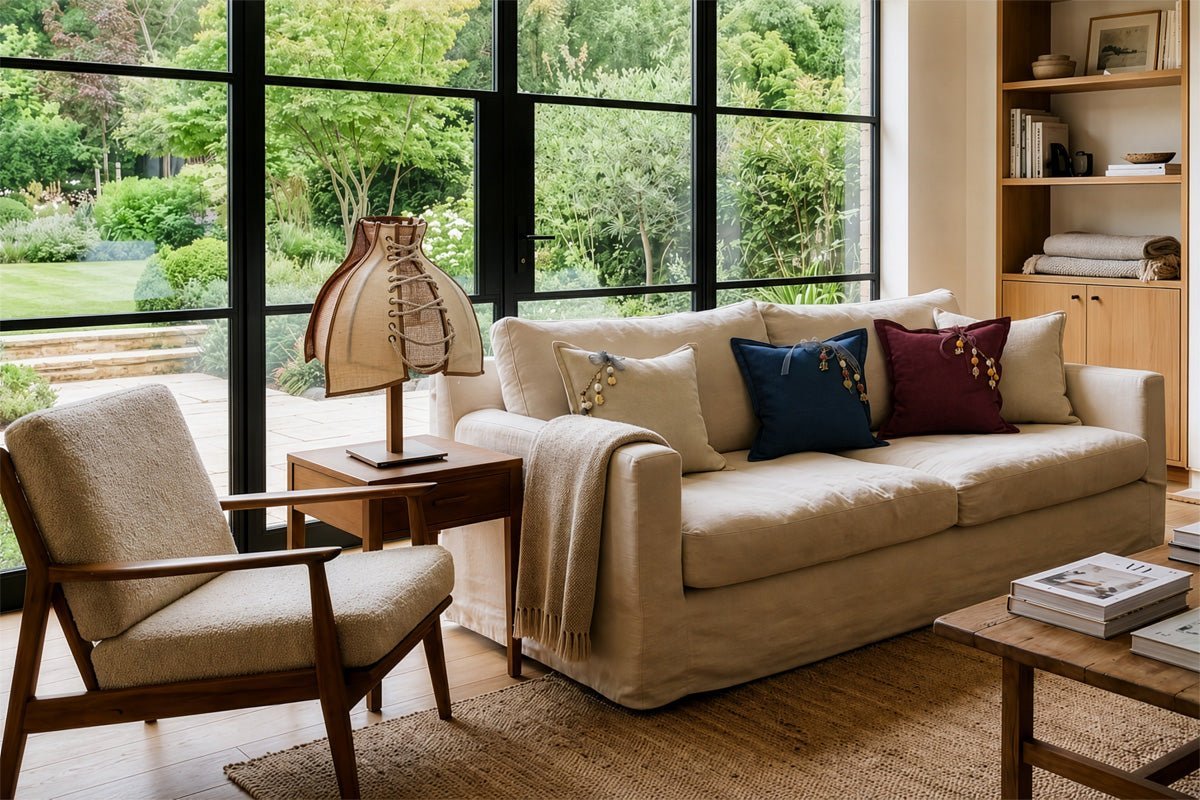 4 inspirations pour décorer avec des coussins en lin toute l'année