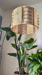Lampe artisanale en fibres naturelles — MERCURE No 05 - MIYA