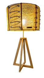 Lampe artisanale en fibres naturelles — MERCURE No 05 - MIYA