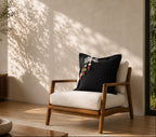 Coussin en chanvre noir 50x50 cm – NEGRIL No 81