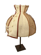 Lampe artisanale en fibres naturelles ajouré | VENUS No 03 - MIYA