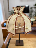 Lampe artisanale en fibres naturelles ajouré | VENUS No 03 - MIYA