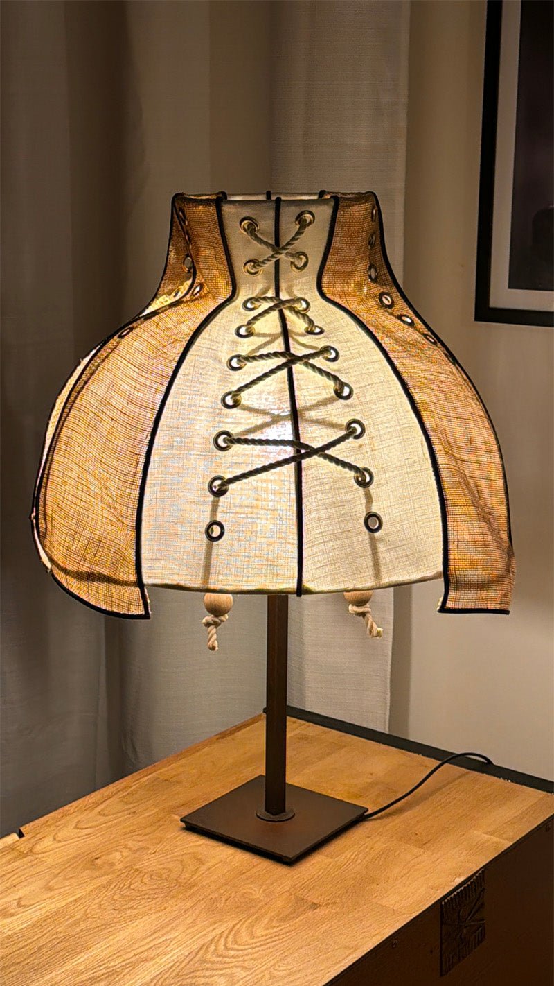 Lampe artisanale en fibres naturelles | VENUS No 08 - MIYA
