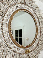 Miroir XXL bohème en fibres naturelles 150 cm | ATACAMA 05 - MIYA