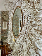 Miroir XXL bohème en fibres naturelles 150 cm | ATACAMA 05 - MIYA