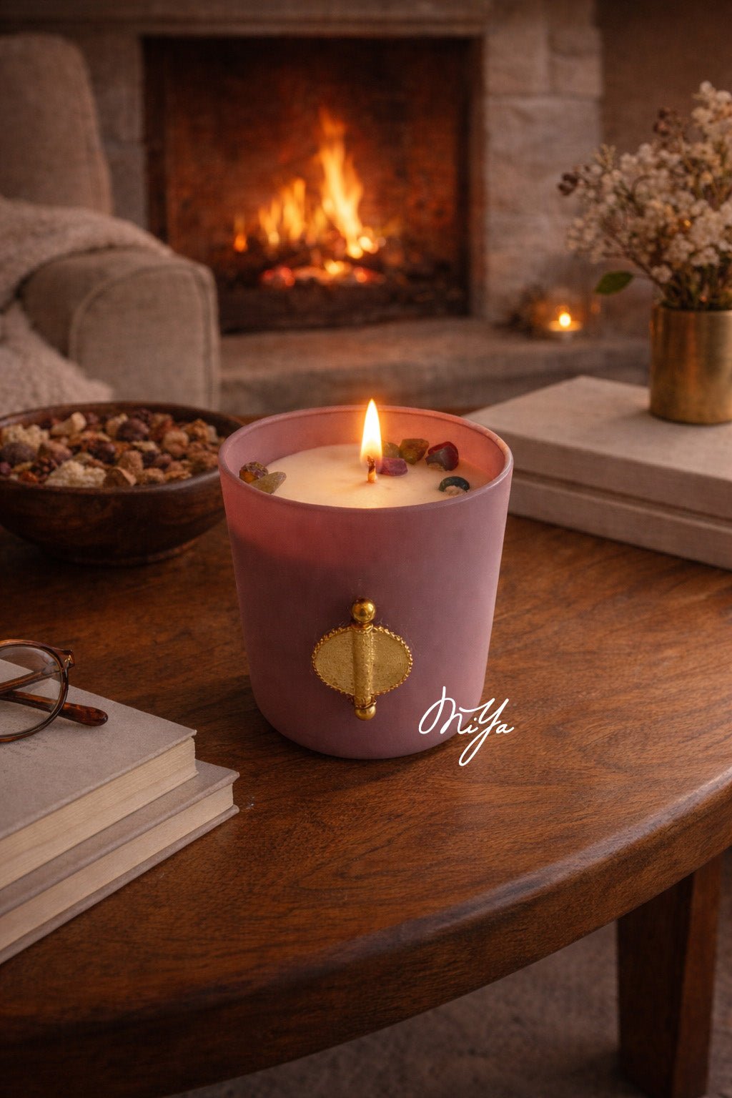 Bougie parfumée Lilas - Nude Harmony - MIYA