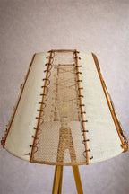 Lampadaire en tissu ajouré corseté – Bohème chic | SARAH - MIYA