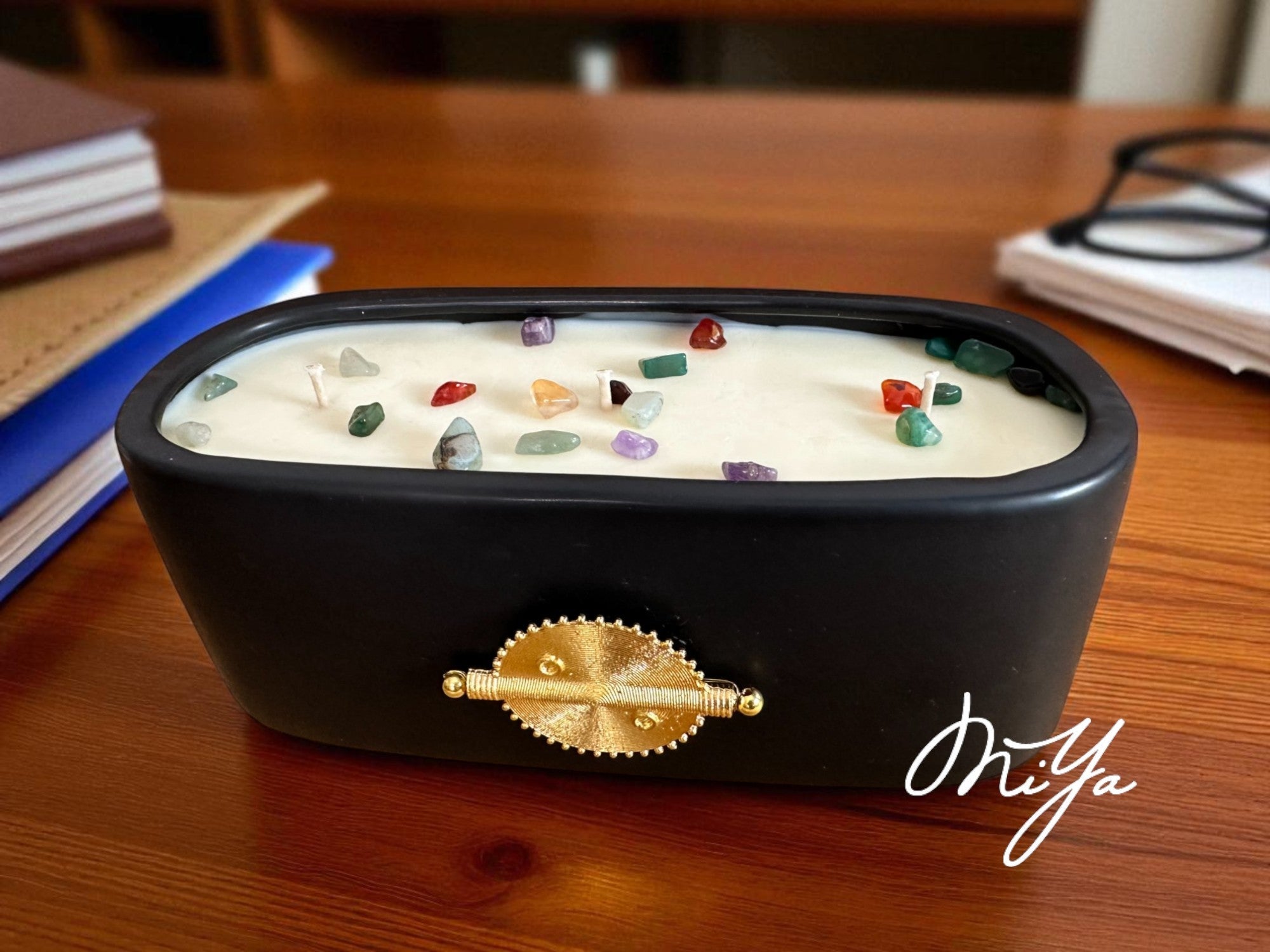 Bougie parfumée Bûchette ~1 kg – Noir | MIYA